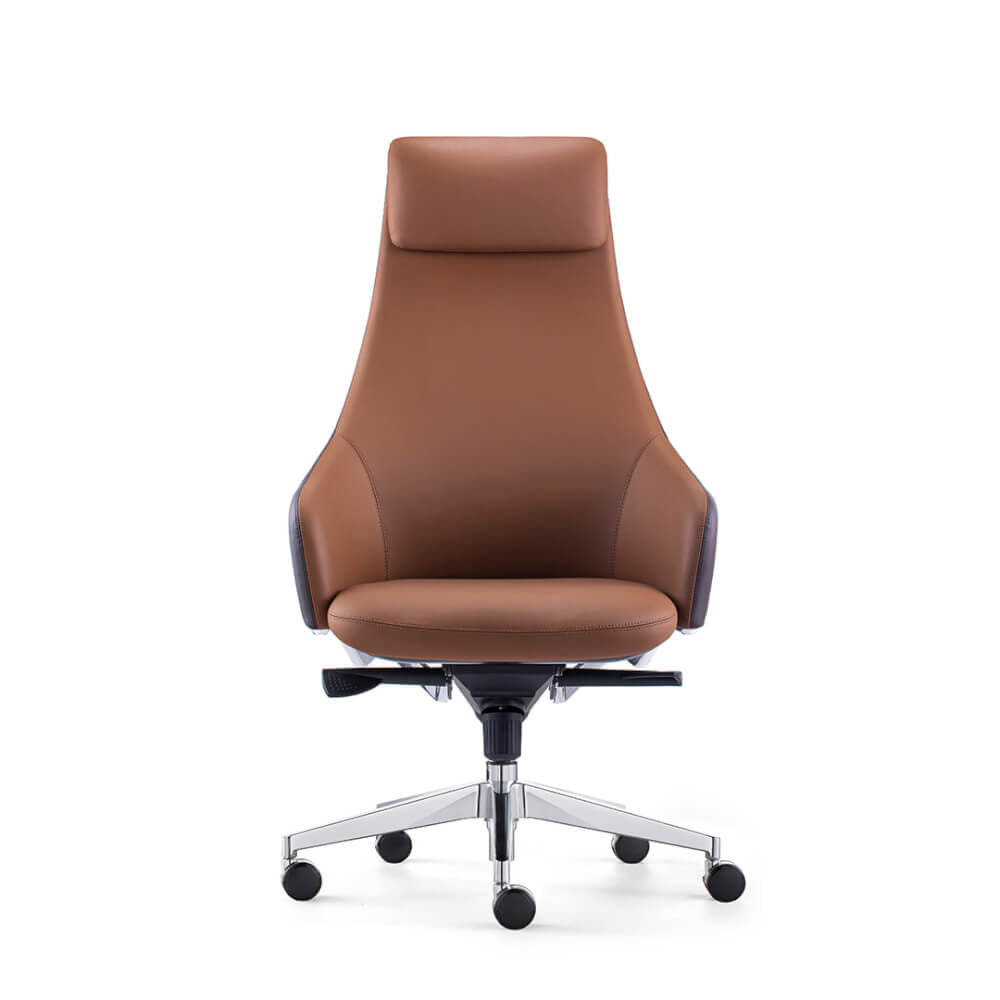 เก้าอี้ผู้บริหารหนังแท้ DF PROCHAIR รุ่น Royal Chair สีน้ำตาล